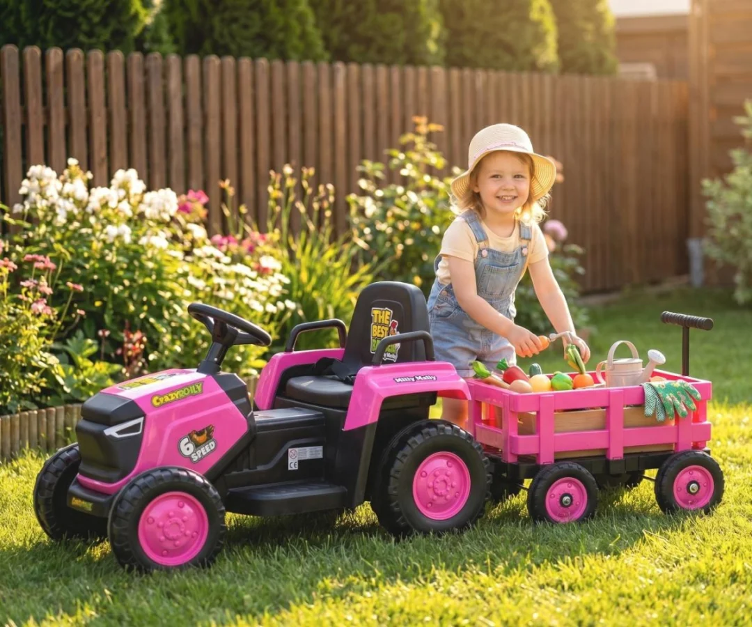 Traktor Na Akumulator Pink Rolly 1