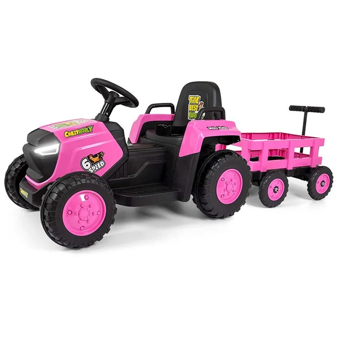 Traktor Na Akumulator Pink Rolly