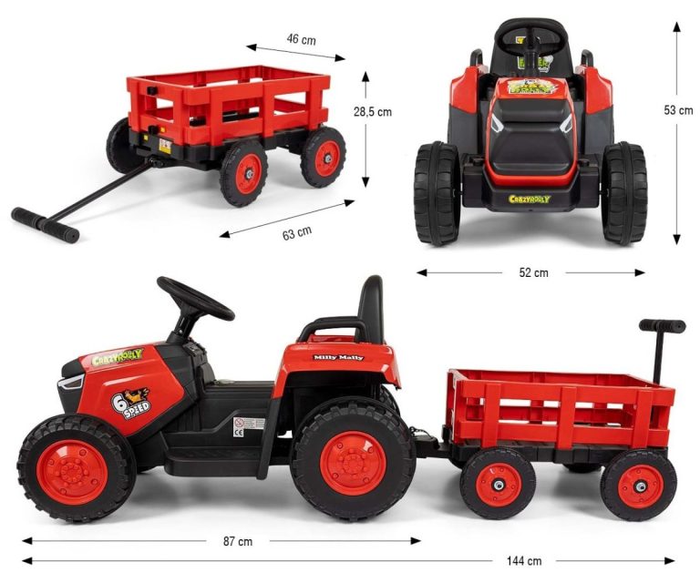 Traktor Na Akumulator Red Rolly 5