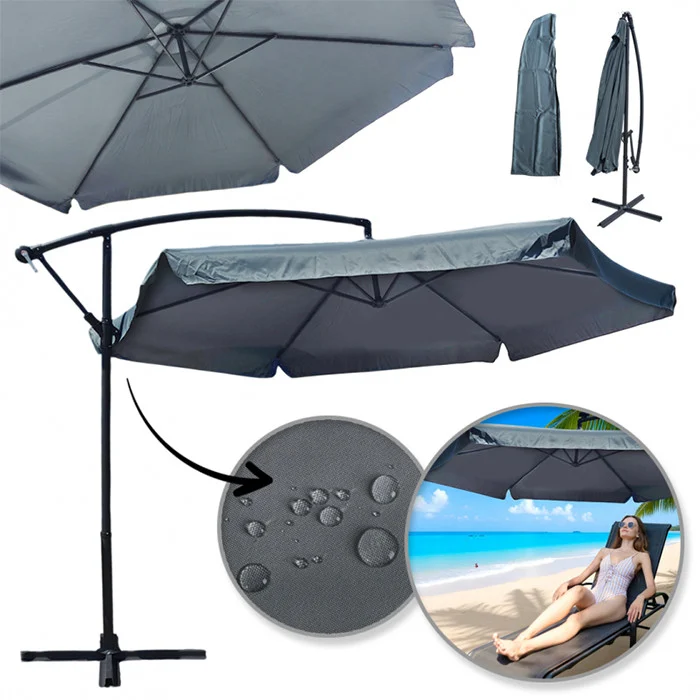 Vrtni Suncobran 6 Segmenata 350 Cm S Navlakom Summer Hit
