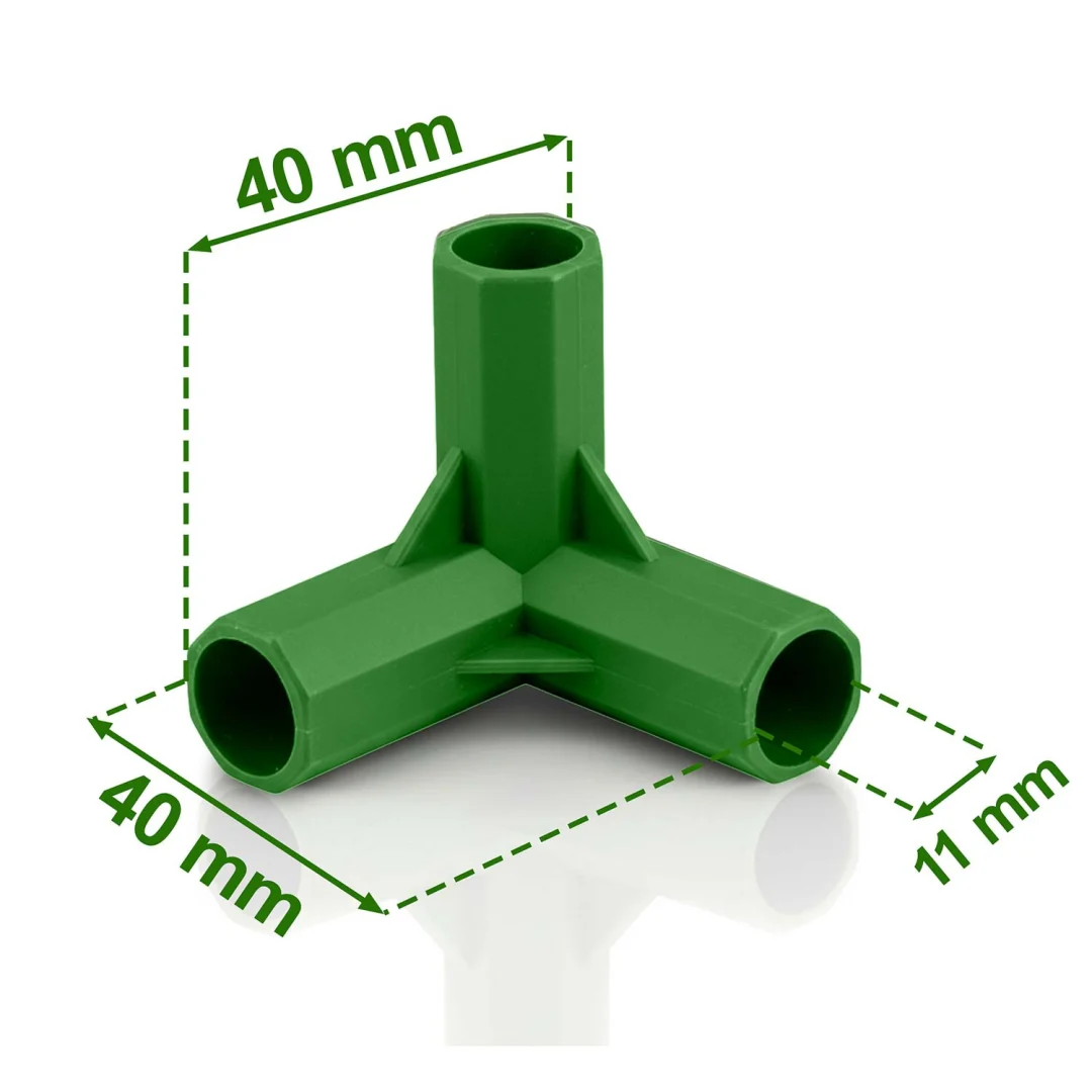 11mm trokraki konektori za biljke rajčice Plonos PL-941 zeleni 4 kom (494130)_6