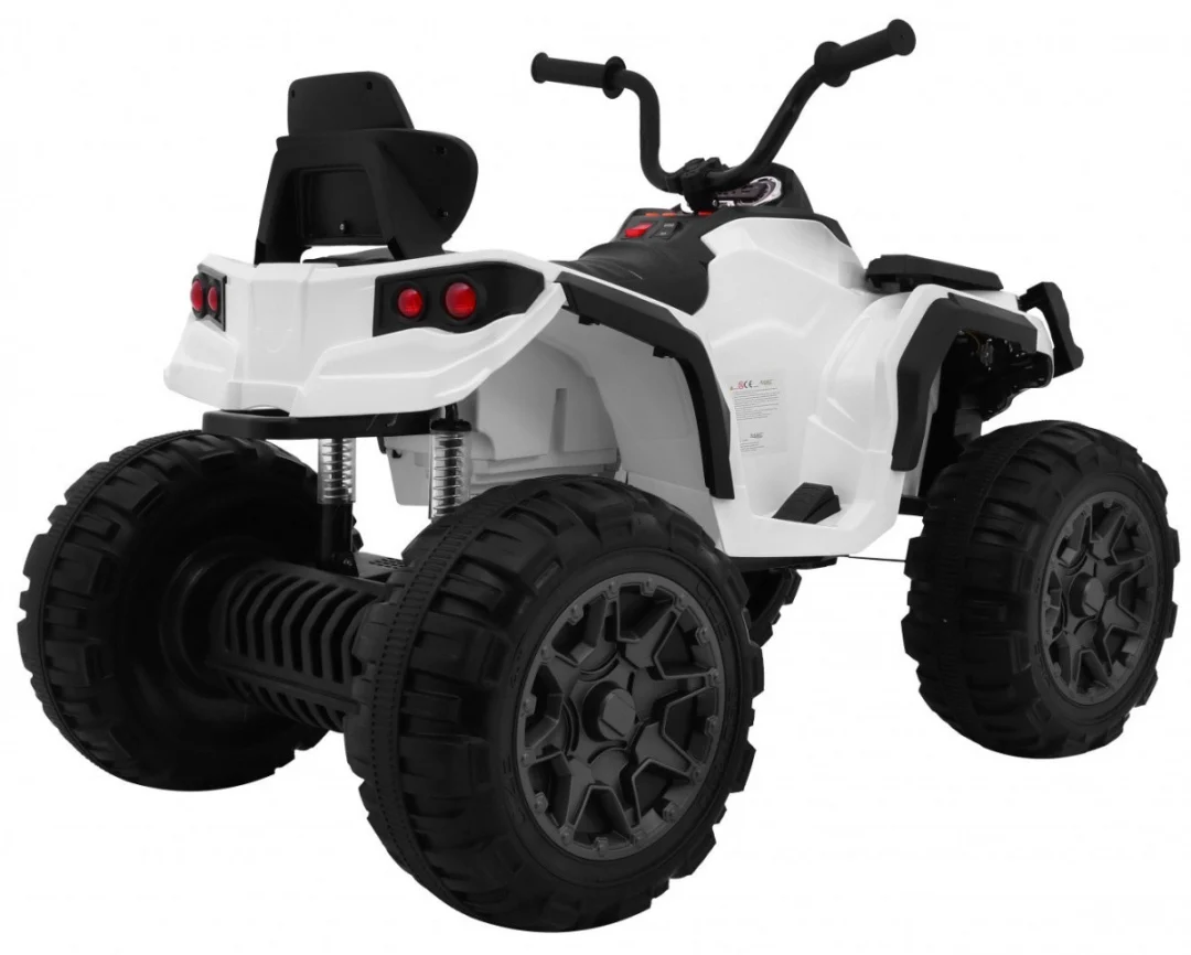 2.4GHz punjivi Quad ATV za djecu bijeli + daljinski upravljač + EVA kotači + MP3 radio + spori start, bijela_4