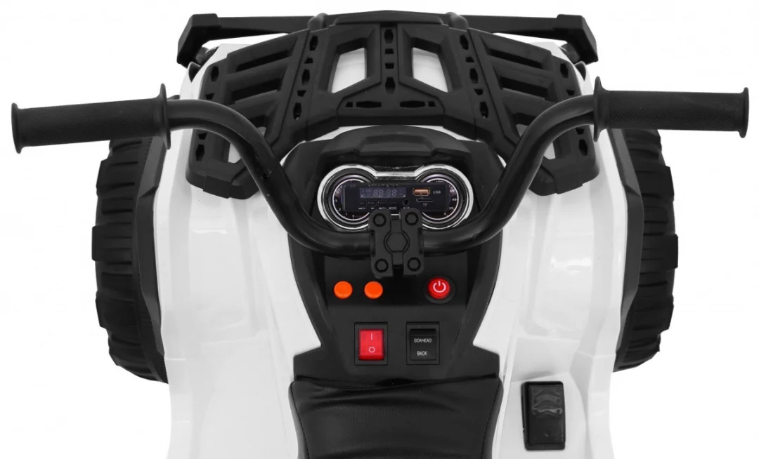 2.4GHz punjivi Quad ATV za djecu bijeli + daljinski upravljač + EVA kotači + MP3 radio + spori start, bijela_9