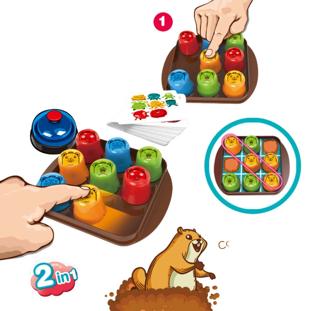 2u1 Mole Maze Skill Game Brzi šalice Križić-kružić_3