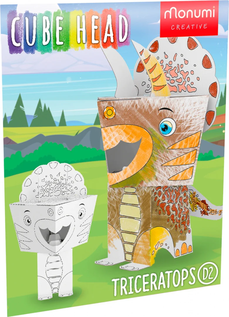 3D bojanka Triceratops dinosauri za djecu_2