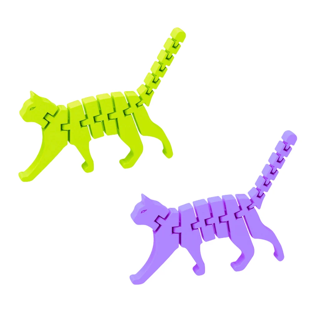 3D fidget slagalica mačka fleksibilna pastelni mix_3