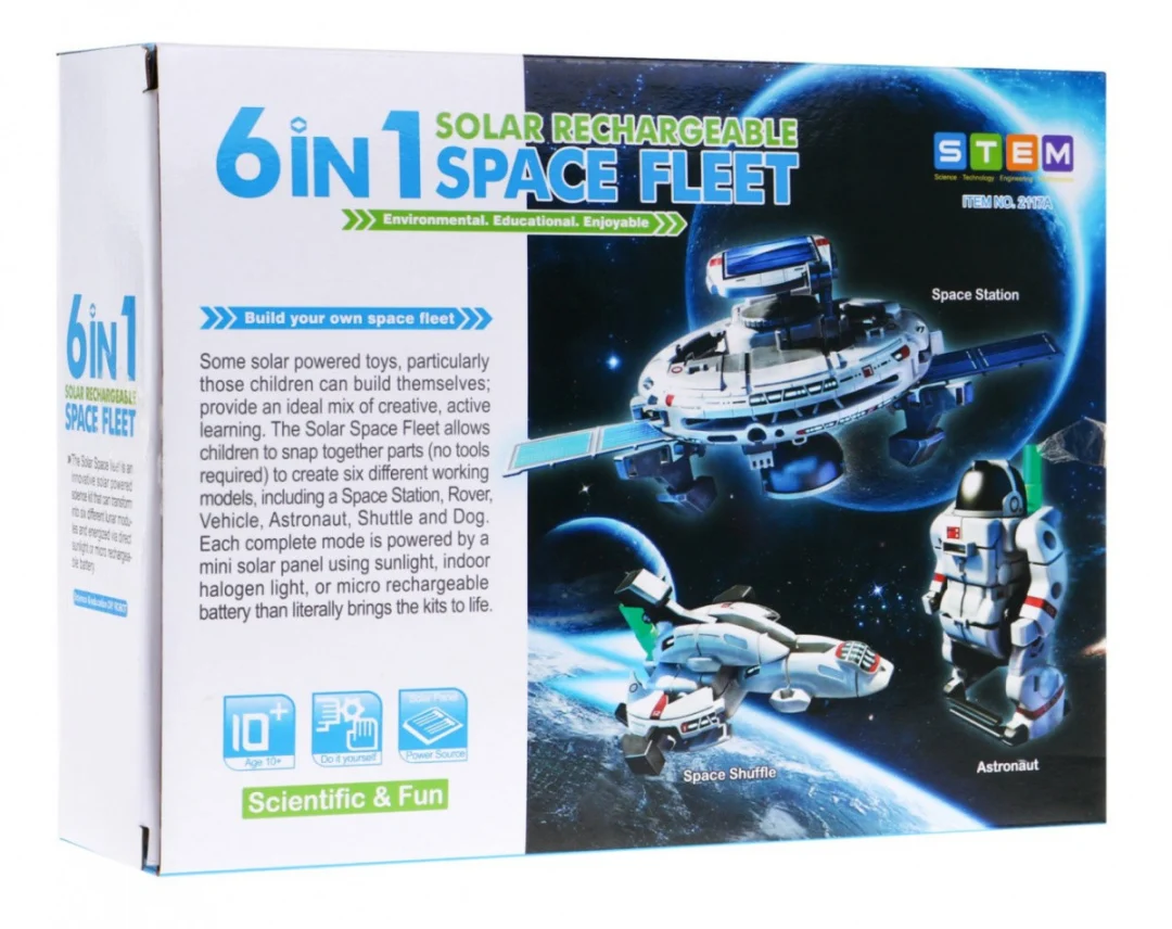 7-u-1 solarni set za djecu 10+ svemirskih modela + solarni panel + mikrobaterija_11