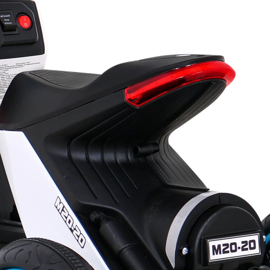 ADVANCE bijeli motocikl, bijela motor na akumulator_11