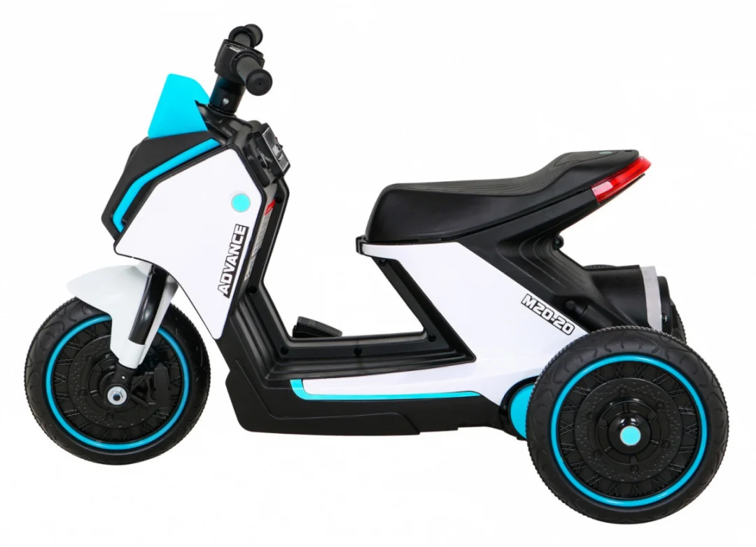 ADVANCE bijeli motocikl, bijela motor na akumulator_4