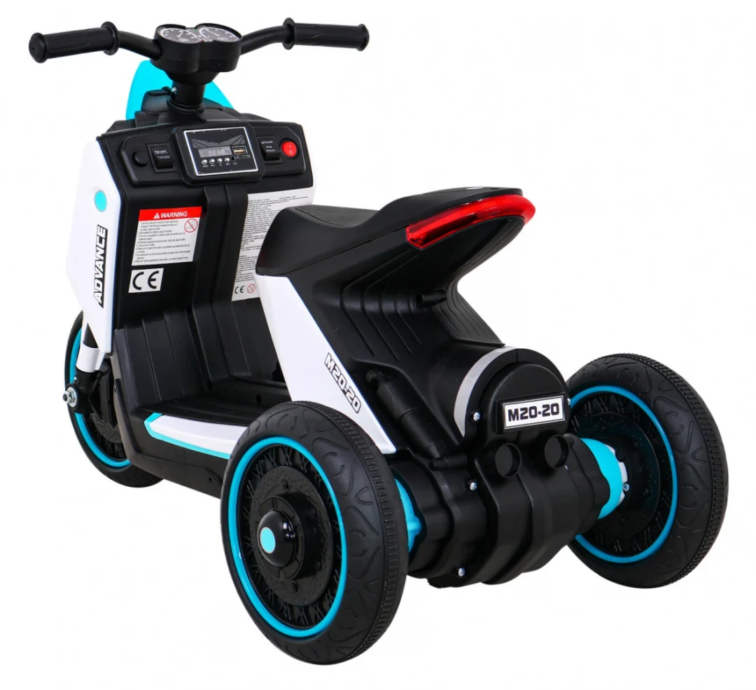 ADVANCE bijeli motocikl, bijela motor na akumulator_5