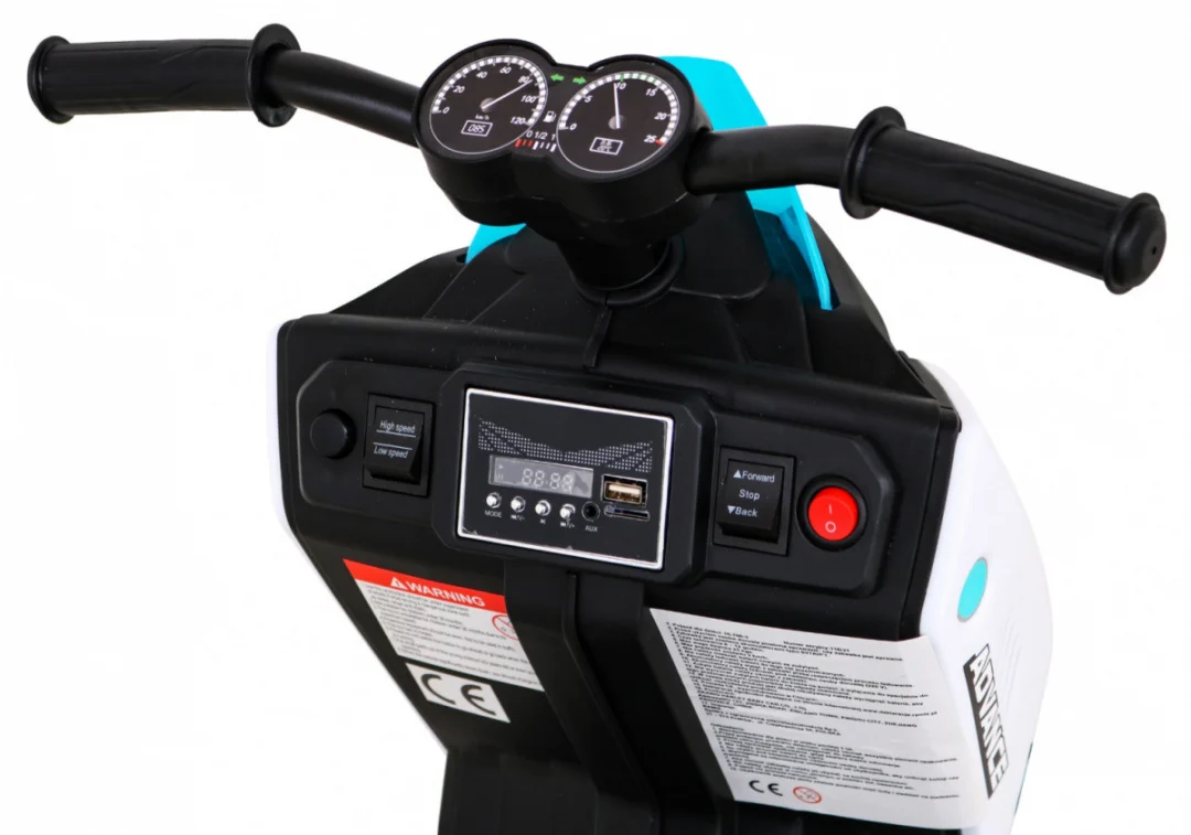 ADVANCE bijeli motocikl, bijela motor na akumulator_7