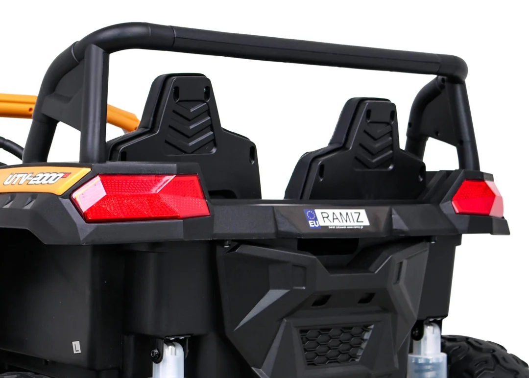 ATV trkaća kolica za 2 djece zlatna + 4x4 pogon + daljinski upravljač + spori start + MP3 LED_13
