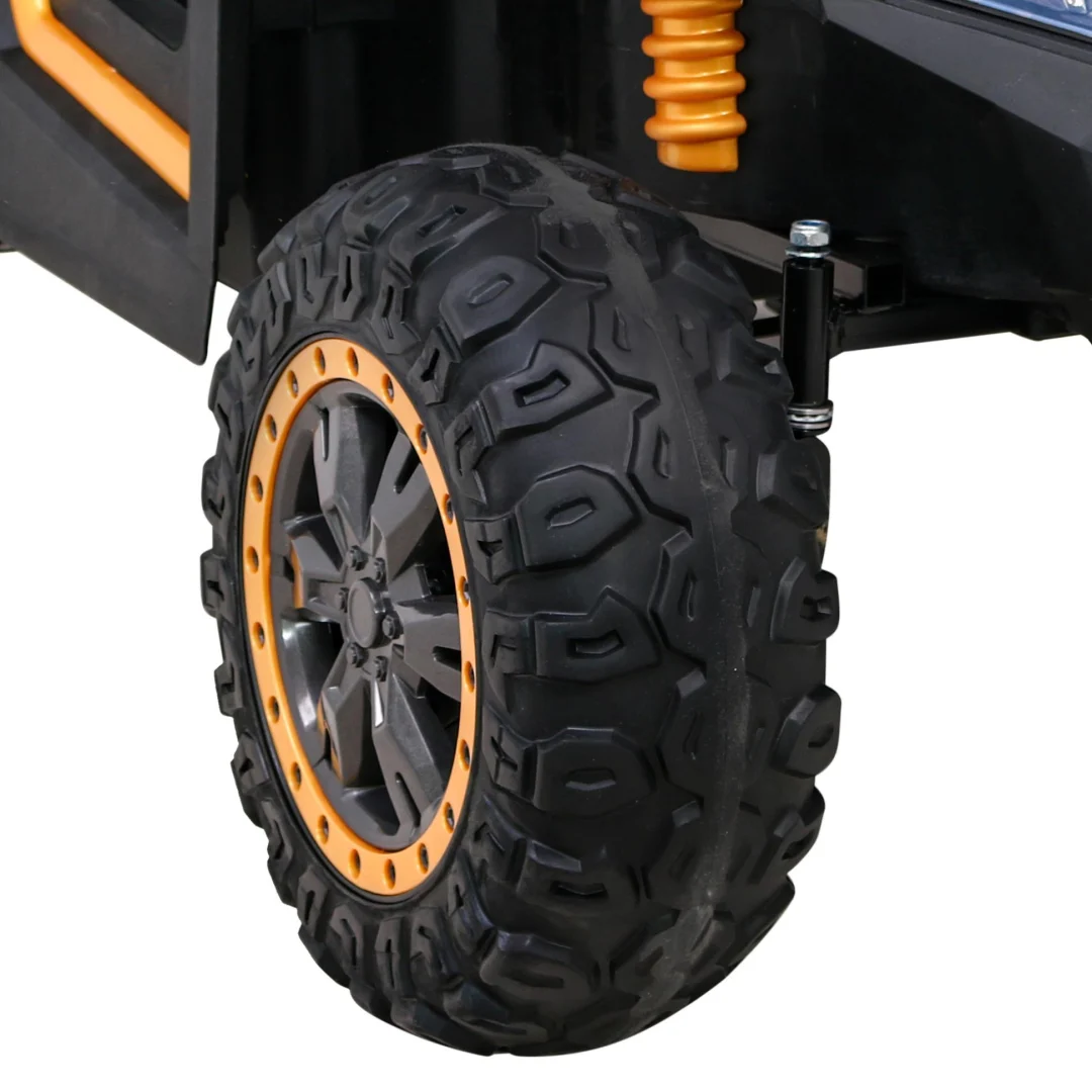 ATV trkaća kolica za 2 djece zlatna + 4x4 pogon + daljinski upravljač + spori start + MP3 LED_14