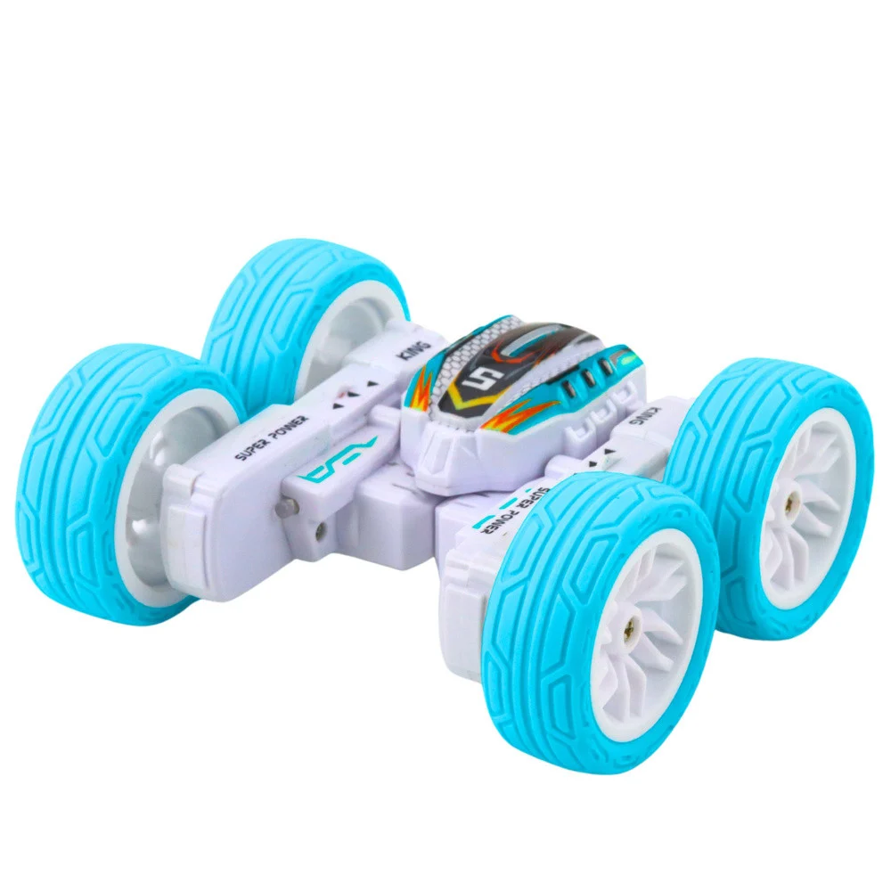 Akrobatski terenski automobil na daljinsko upravljanje 360° plavi 1:32_2