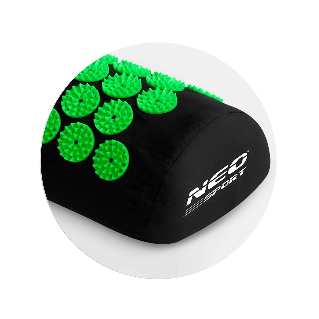 Akupresurna prostirka s bodljama Neo-Sport NS-901, crna i zelena_6