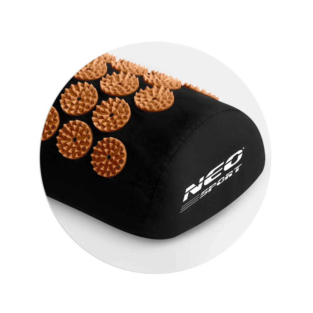 Akupresurna prostirka s bodljama Neo-Sport NS-901, crna i zlatna_4