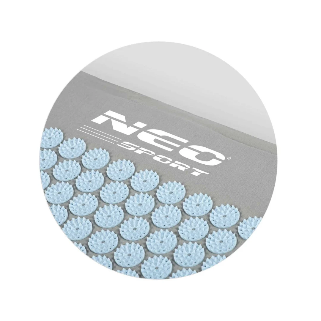 Akupresurna prostirka s bodljama Neo-Sport NS-901, siva i plava_4