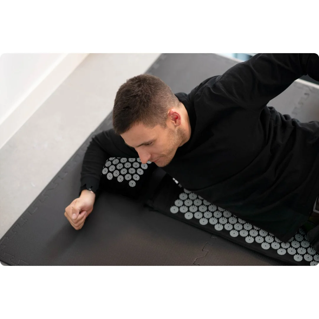 Akupresurna prostirka s bodljama Neo-Sport NS-903, crna i srebrna_7