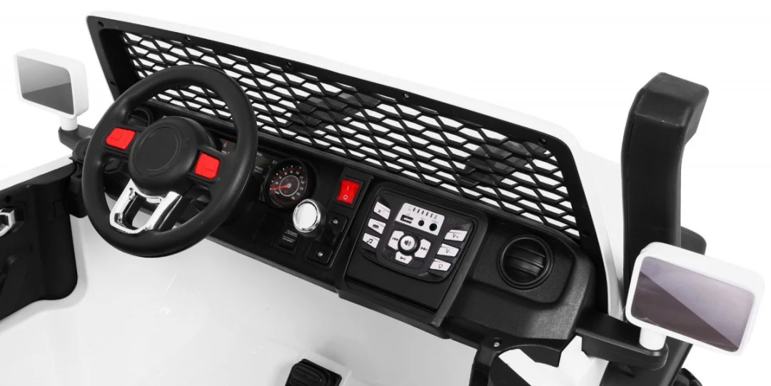 AllRoad terensko vozilo za 2 djece, bijela boja + 4x4 pogon + daljinski upravljač_10