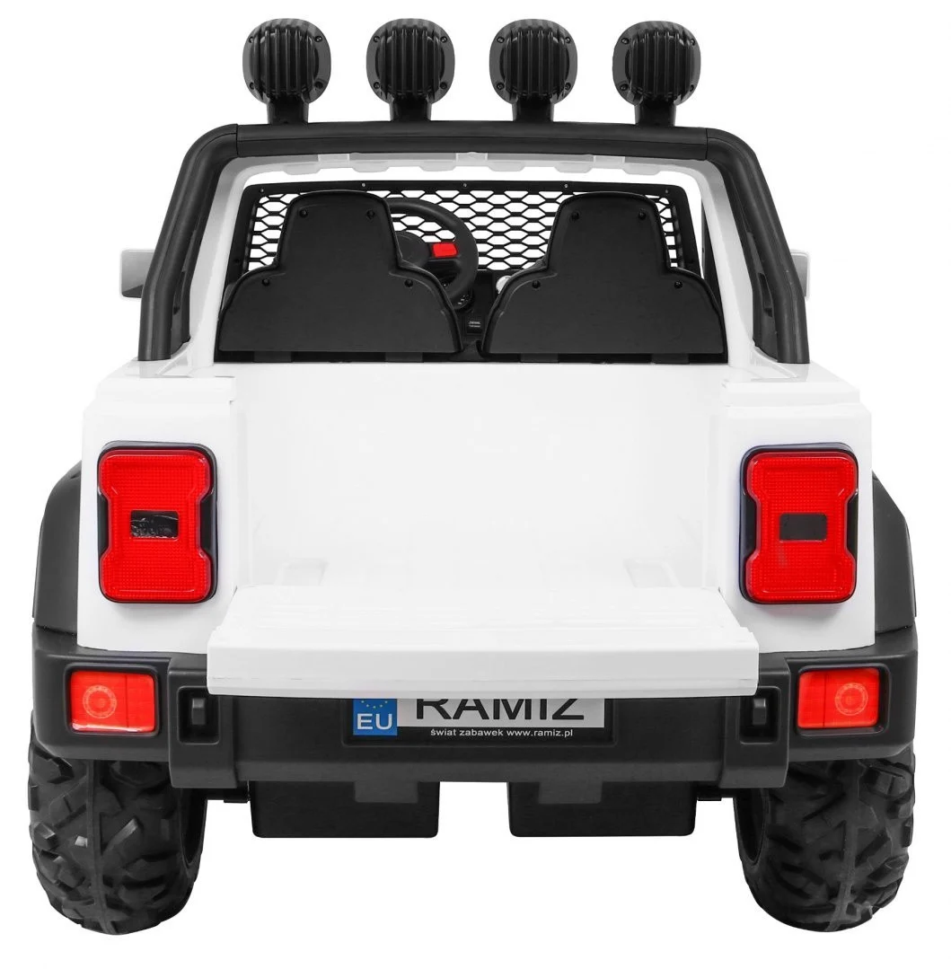 AllRoad terensko vozilo za 2 djece, bijela boja + 4x4 pogon + daljinski upravljač_7