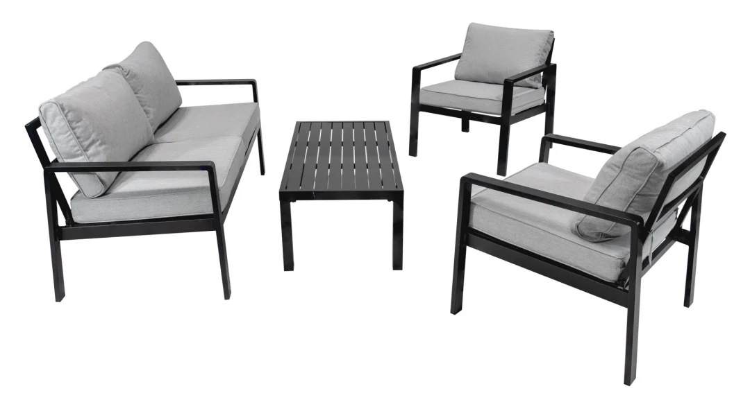 Aluminijski vrtni set kauč + 2 fotelje + stolić_6