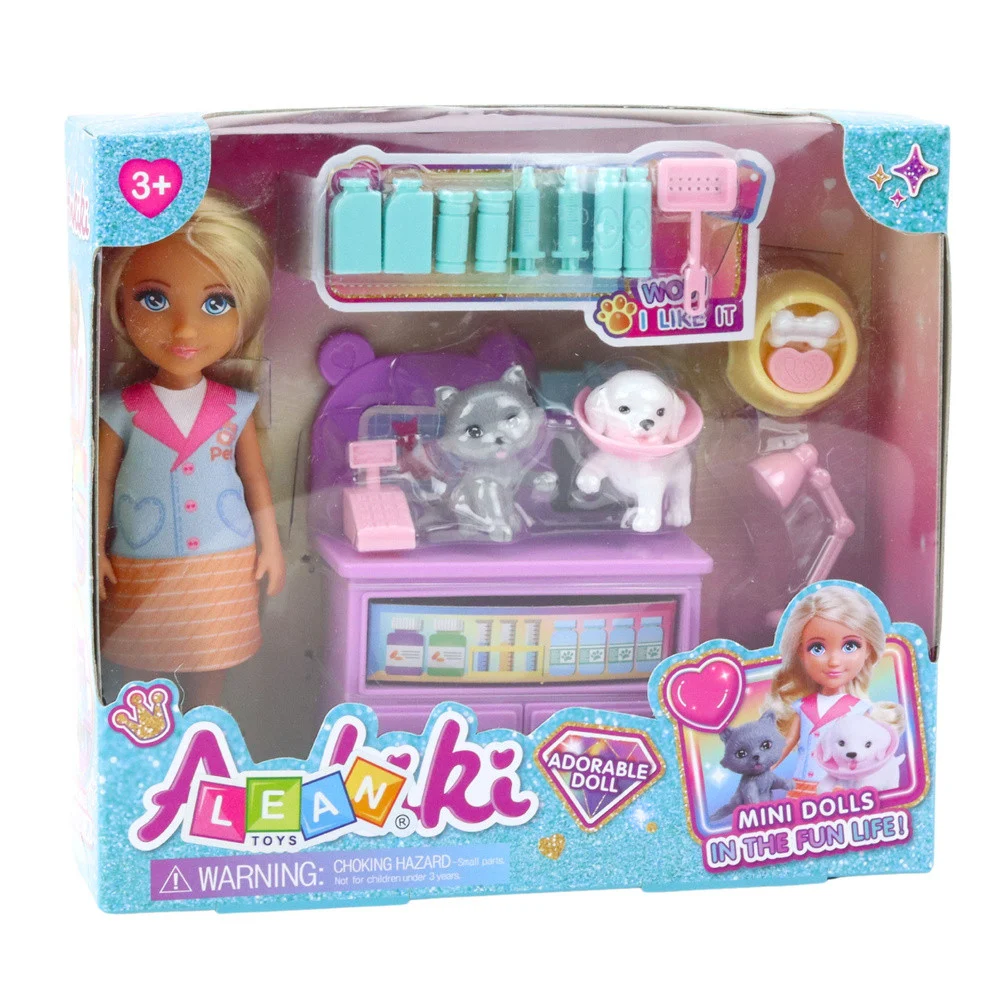 Ankiki mini lutka veterinarka sa setom za pse i mačke_5
