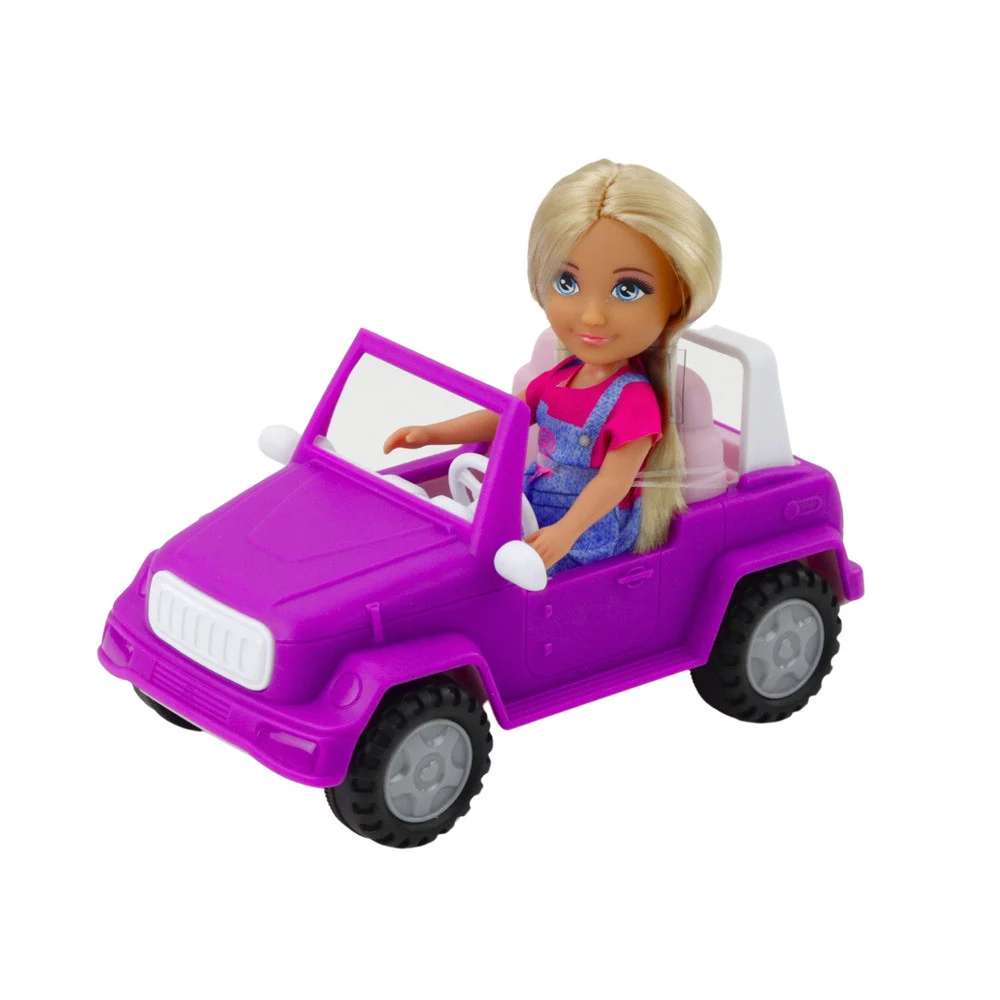 Ankiki set: auto s prikolicom, lutka i konj_3