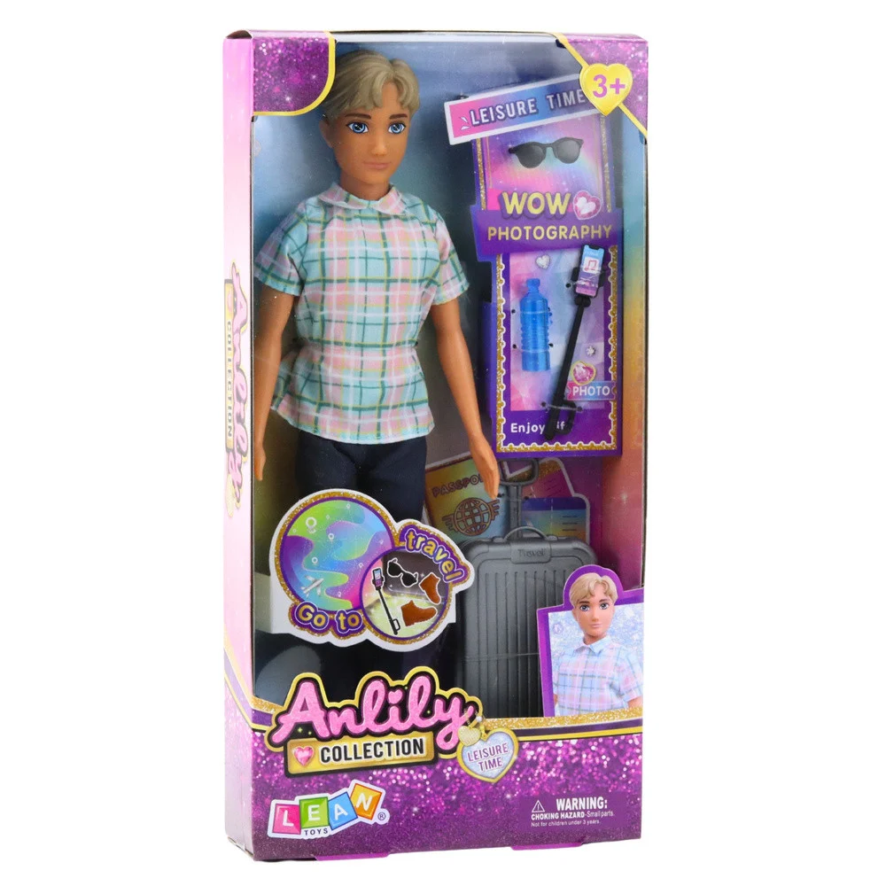 Anlily lutka dječak s koferom i putnim dodacima_4