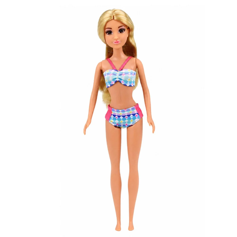 Anlily lutka u bazenu s toboganom i priborom za plažu s palmom_3