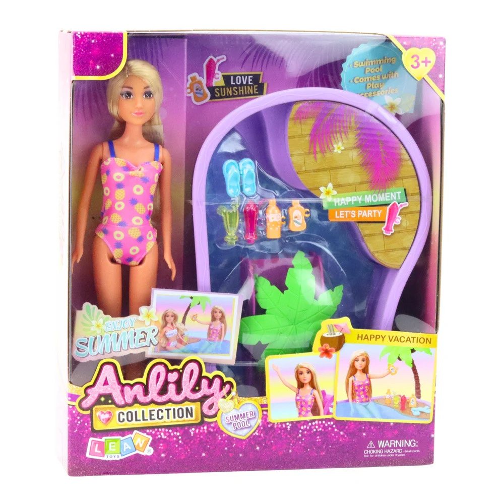 Anlily set lutke na plaži s palmom, 8 dijelova_4
