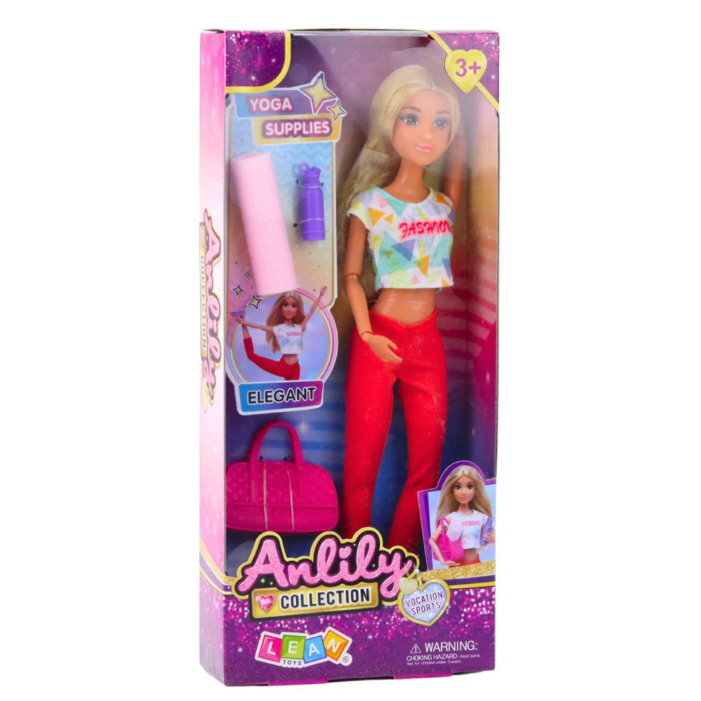 Anlily yoga lutka s podlogom, torbom i bocom_4