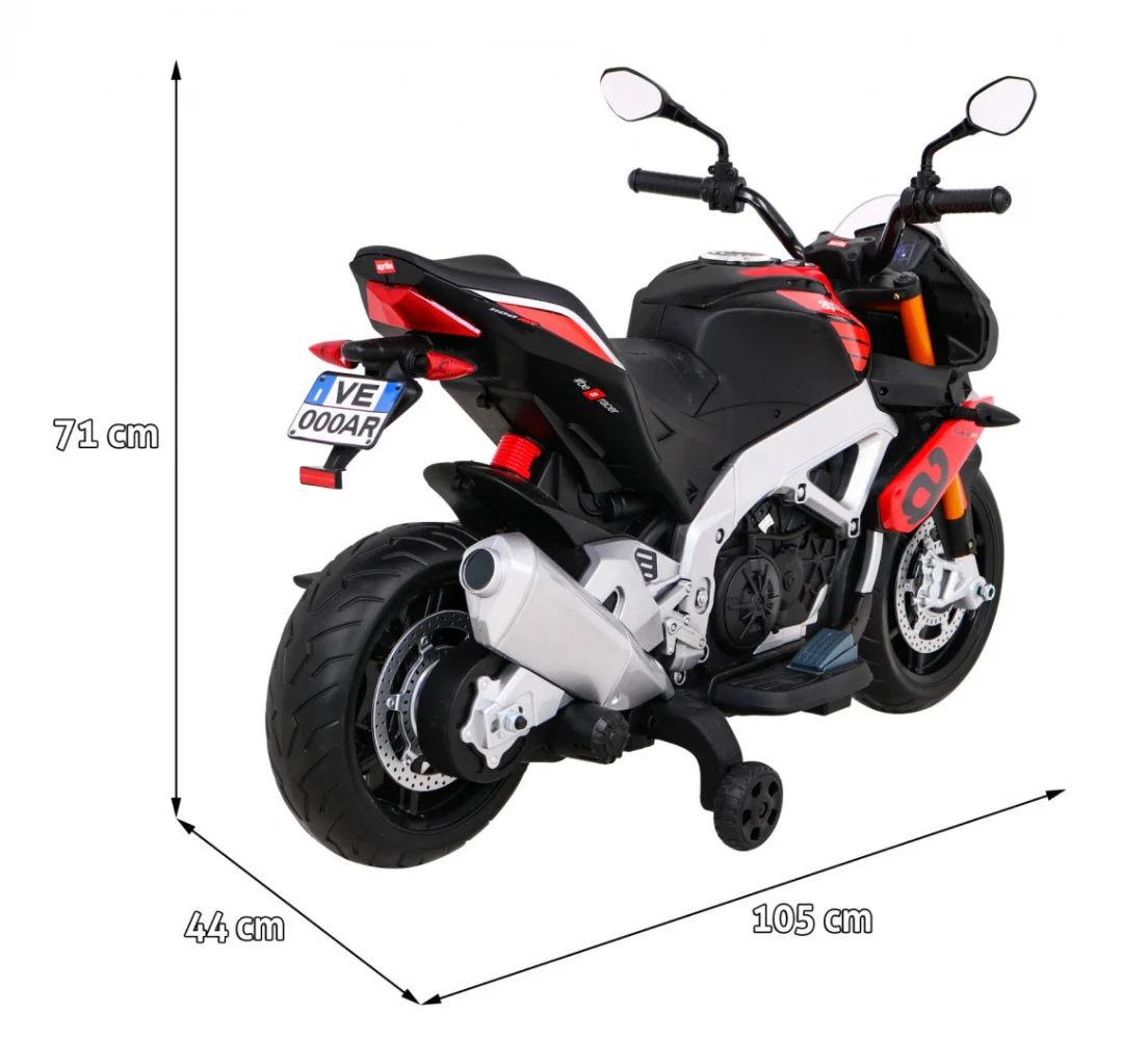 Aprilia Tuono V4 motocikl na akumulator, crveni motor na akumulator_2
