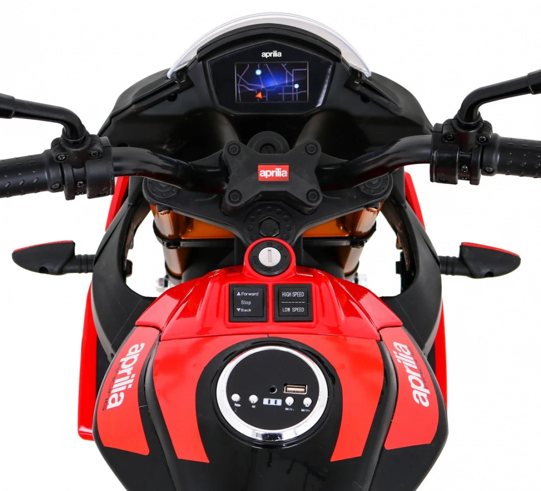 Aprilia Tuono V4 motocikl na akumulator, crveni motor na akumulator_7