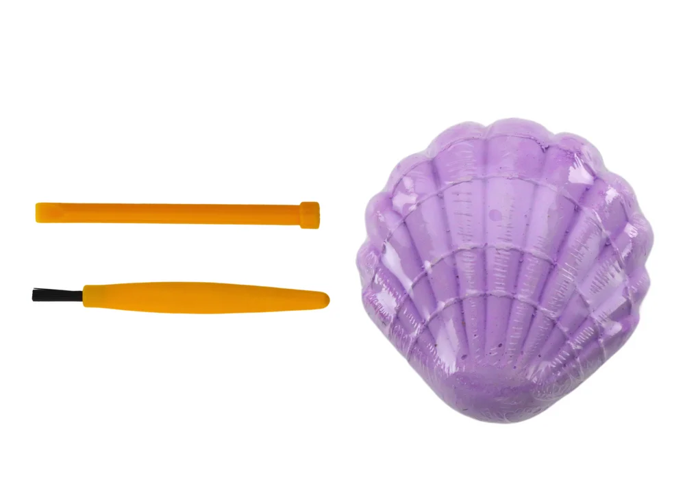 Arheološki set sirena u školjci, dlijeto i četkica_3