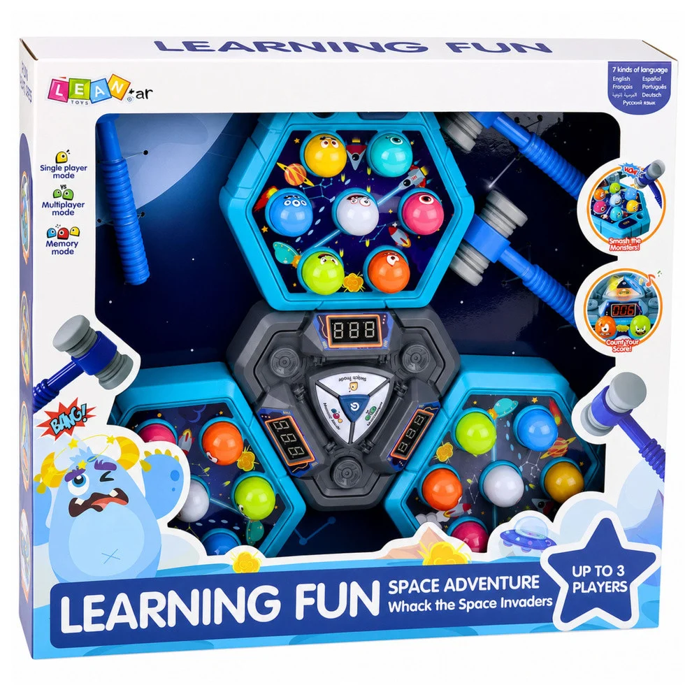 Arkadna igra Whack-A-Mole Creatures za 3 igrača, 3 načina rada, užareni čekići_5