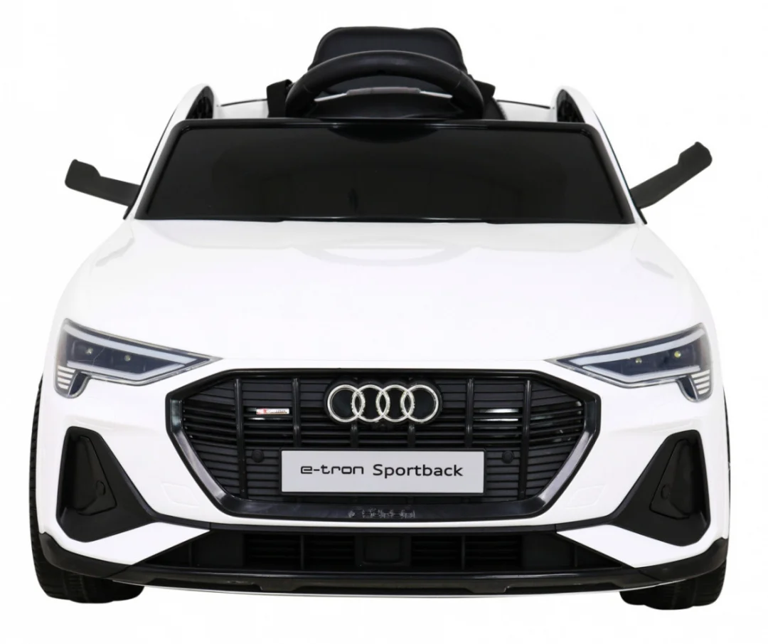 Audi E-Tron Sportback za djecu bijela + daljinski upravljač + 4x4 pogon + spori start + MP3 radio +_3