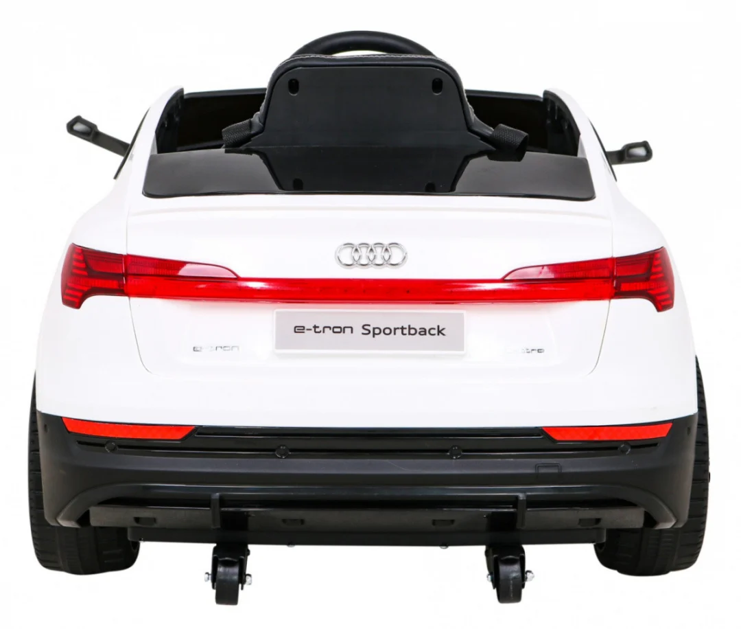 Audi E-Tron Sportback za djecu bijela + daljinski upravljač + 4x4 pogon + spori start + MP3 radio +_6