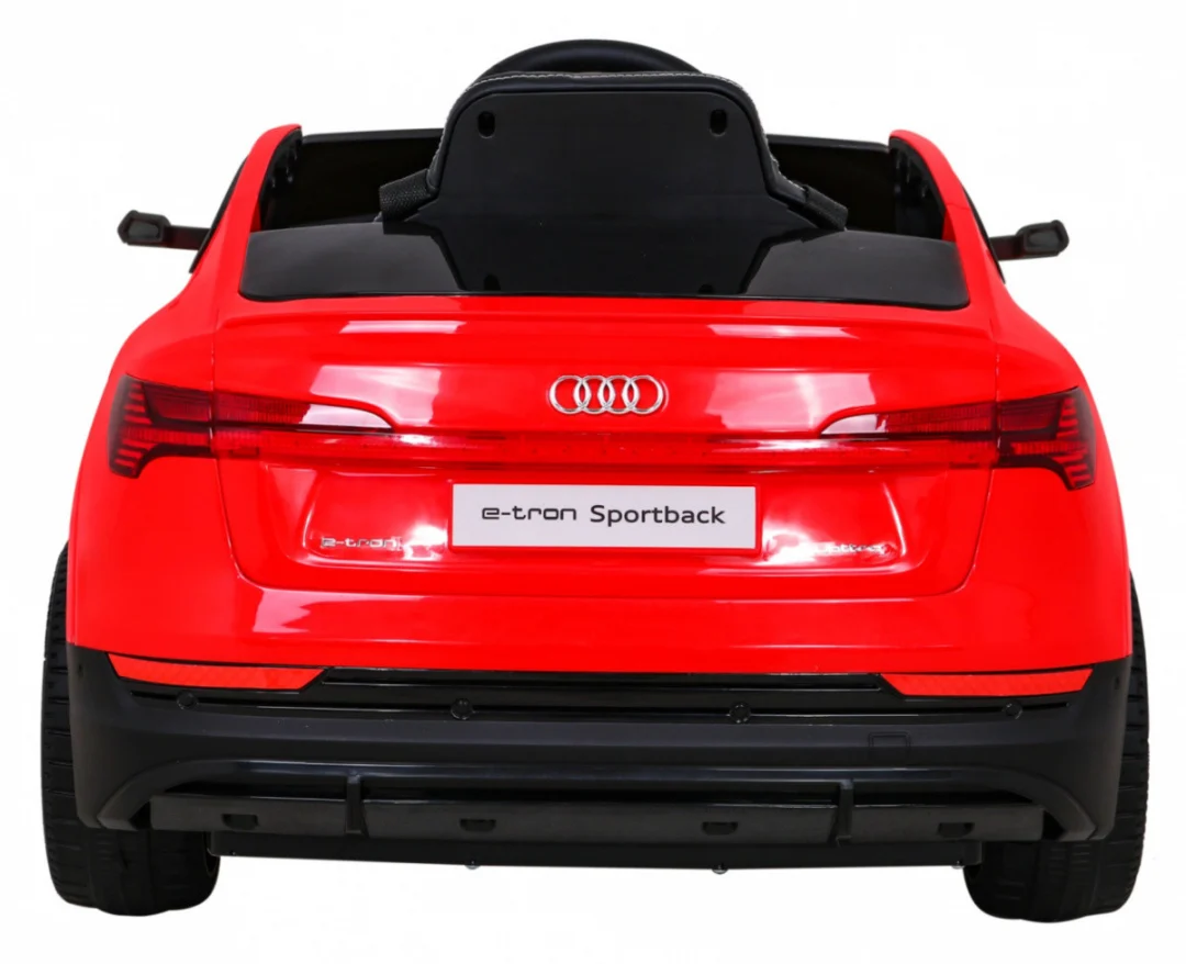 Audi E-Tron Sportback za djecu crveni + daljinski upravljač + 4x4 pogon + spori start + MP3, crvena_6