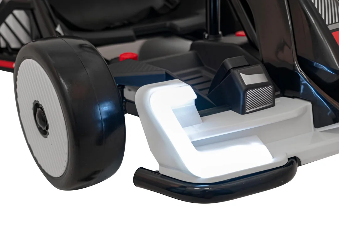 Audi Gokart s funkcijom driftanja, bijela boja auto na akumulator_19