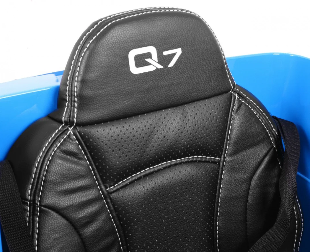 Audi Q7 Lift baterija za djecu plava boja + daljinski upravljač + spori start + EVA + MP3 LED_9
