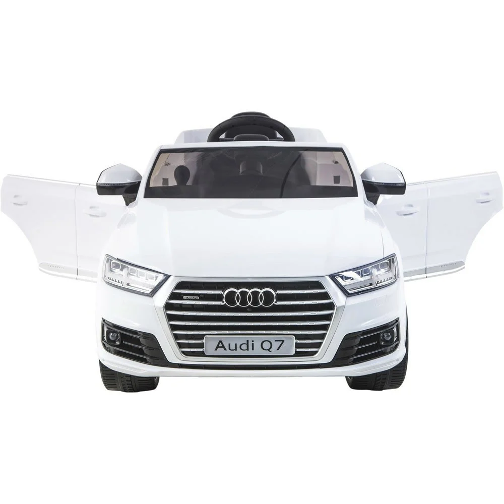 Audi Q7 Quattro S-Line SUV na baterije bijeli + daljinski upravljač + MP3 LED radio, bijela_7