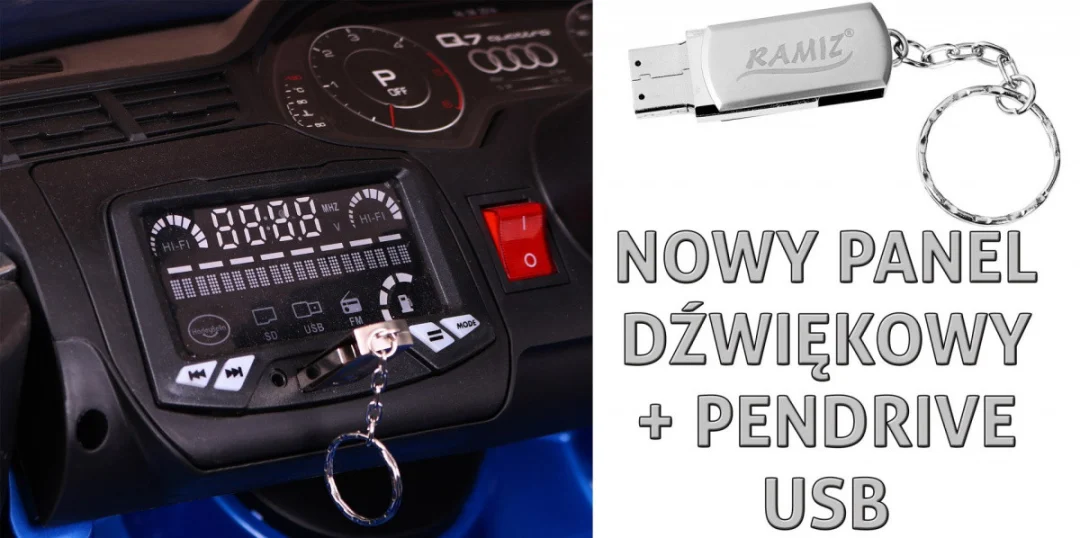 Audi Q7 Quattro S-Line crna baterija + daljinski upravljač + spori start + EVA + radio MP3 LED_9