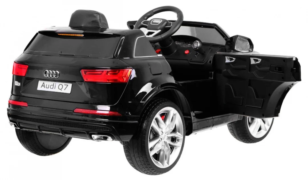 Audi Q7 Quattro S-Line na baterije, crna boja + daljinski upravljač + meki start + EVA + MP3 radio_2