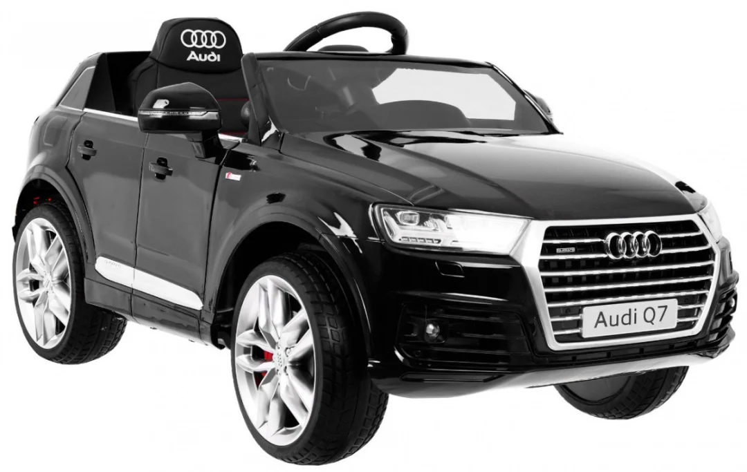 Audi Q7 Quattro S-Line na baterije, crna boja + daljinski upravljač + meki start + EVA + MP3 radio_3