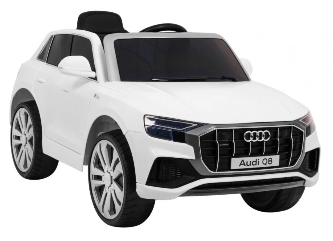 Audi Q8 Lift baterija za djecu bijela + daljinski upravljač + EVA + spori start + MP3 USB + LED_10