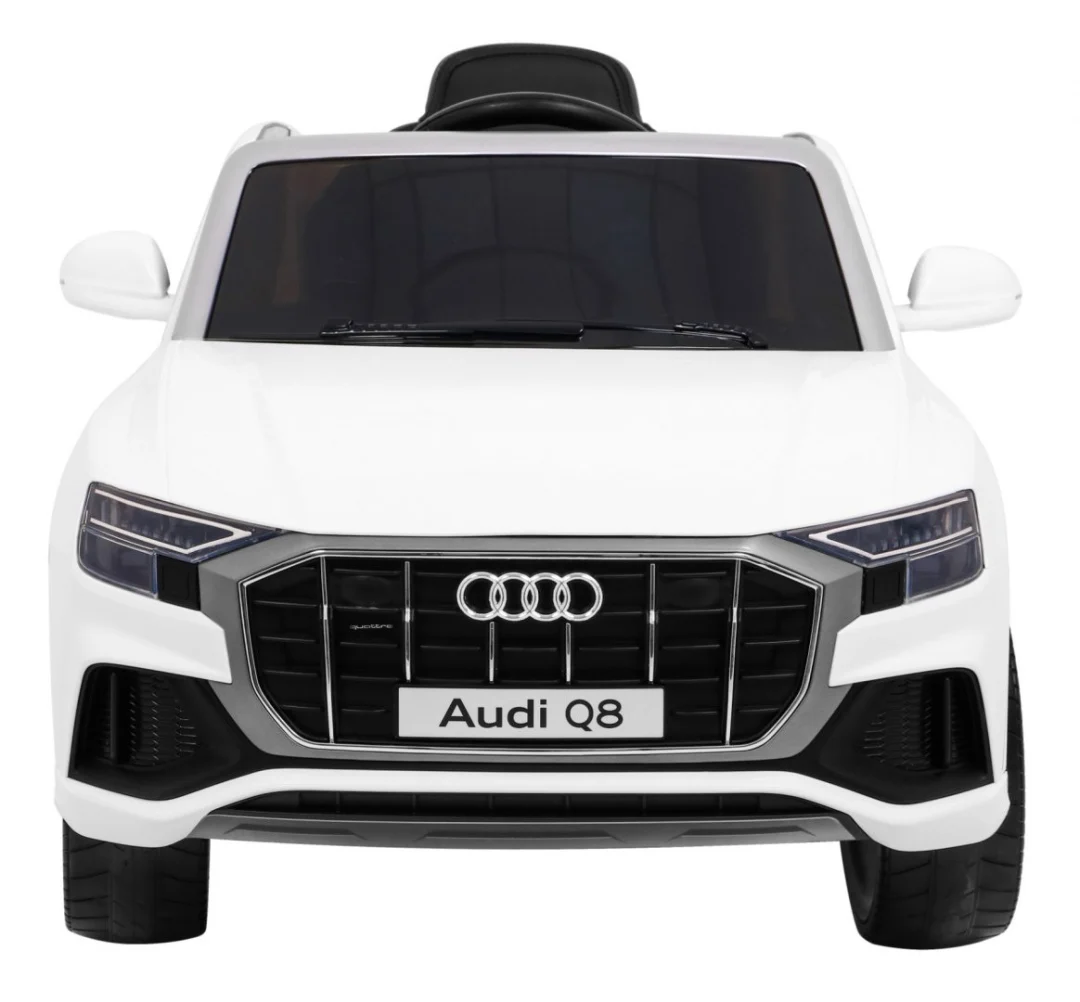 Audi Q8 Lift baterija za djecu bijela + daljinski upravljač + EVA + spori start + MP3 USB + LED_3