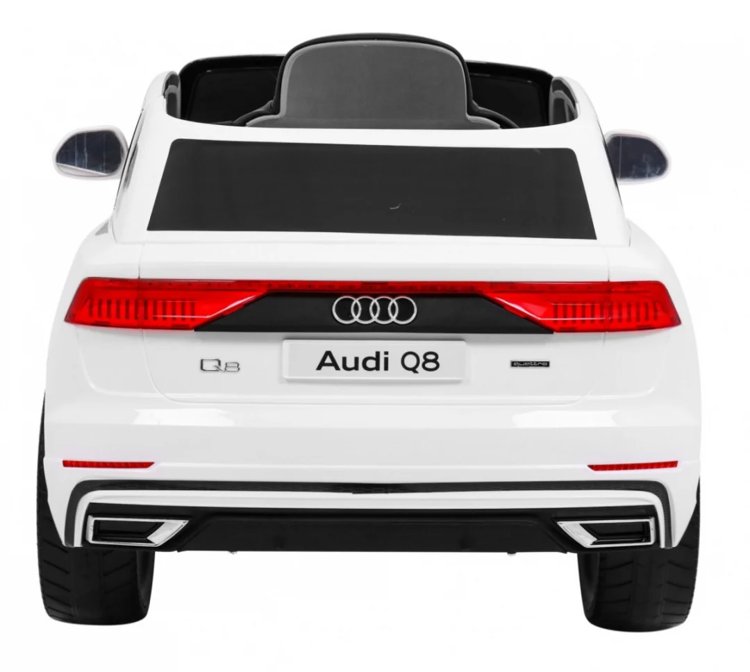 Audi Q8 Lift baterija za djecu bijela + daljinski upravljač + EVA + spori start + MP3 USB + LED_6