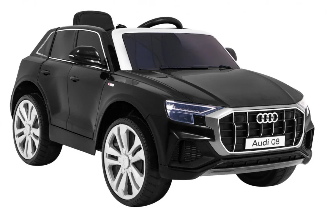 Audi Q8 Lift baterija za djecu crna + daljinski upravljač + EVA + spori start + MP3 USB + LED_10