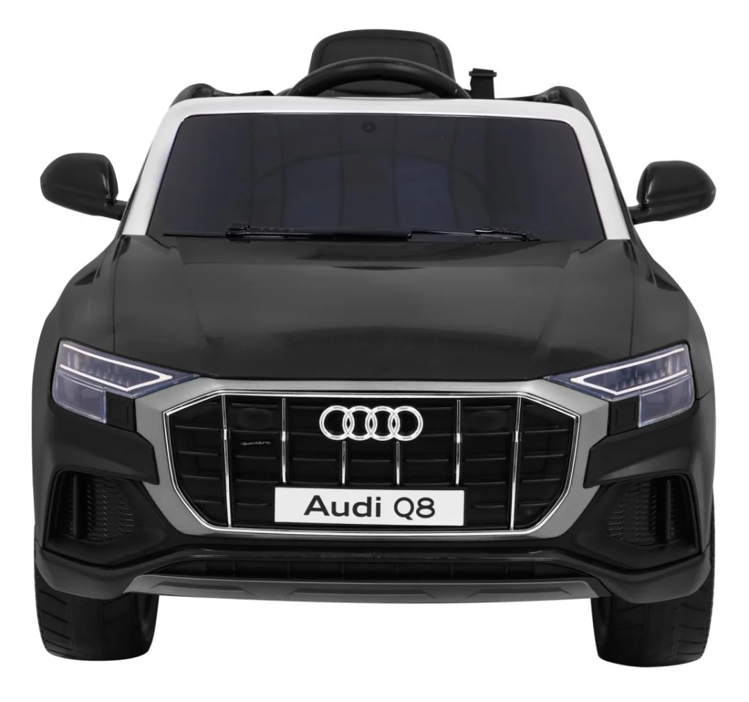 Audi Q8 Lift baterija za djecu crna + daljinski upravljač + EVA + spori start + MP3 USB + LED_3