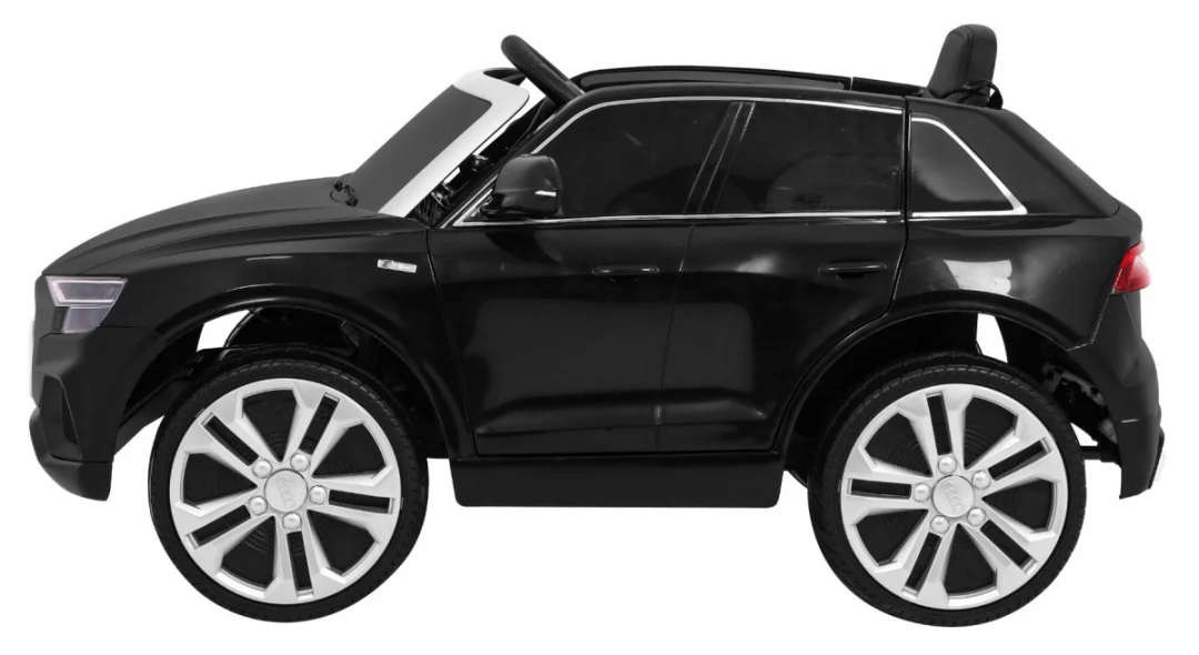 Audi Q8 Lift baterija za djecu crna + daljinski upravljač + EVA + spori start + MP3 USB + LED_4